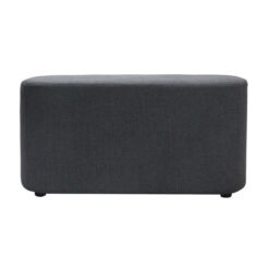 Kail Rectangle Ottoman - Charcoal