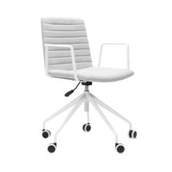 Pixel Swivel Armed Chair - White Base