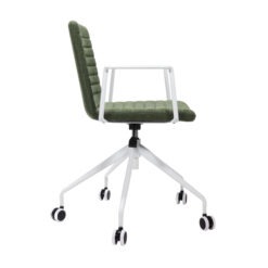 Alternative view of Pixel Swivel Armed Chair - White Base